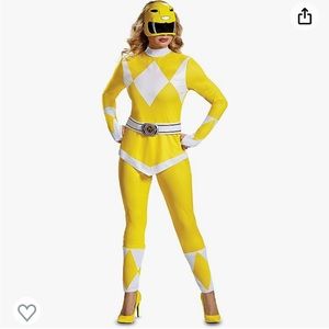 Women’s Adult Yellow Power Ranger Costume